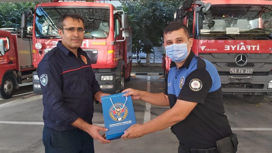 Polis Teşkilatından İtfaiyeye Kutlama Ziyareti