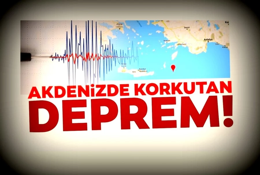 Girit Adası yakınlarında 5,5 büyüklüğünde bir deprem meydana geldi