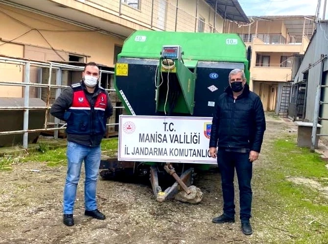 Şehzadeler’de Çalınan Tarım Aletini Jandarma Buldu