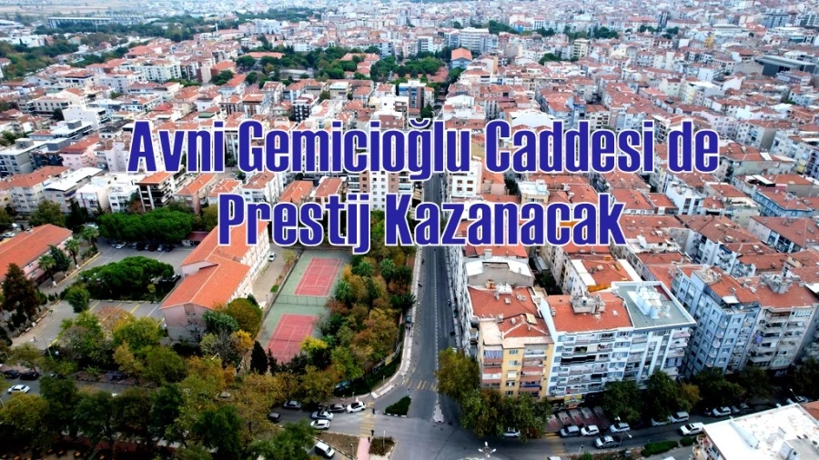 Avni Gemicioğlu Caddesi de Prestij Kazanacak