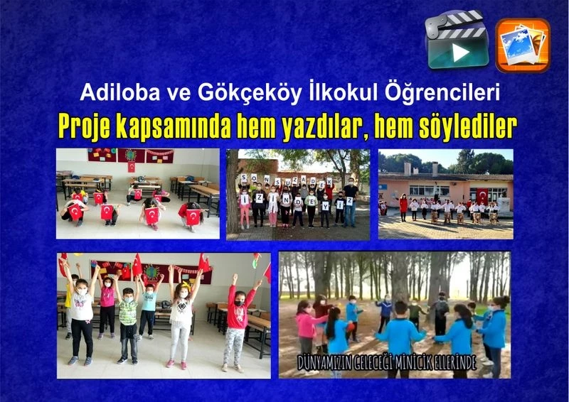 Öğrenciler proje kapsamında hem yazdılar, hem söylediler