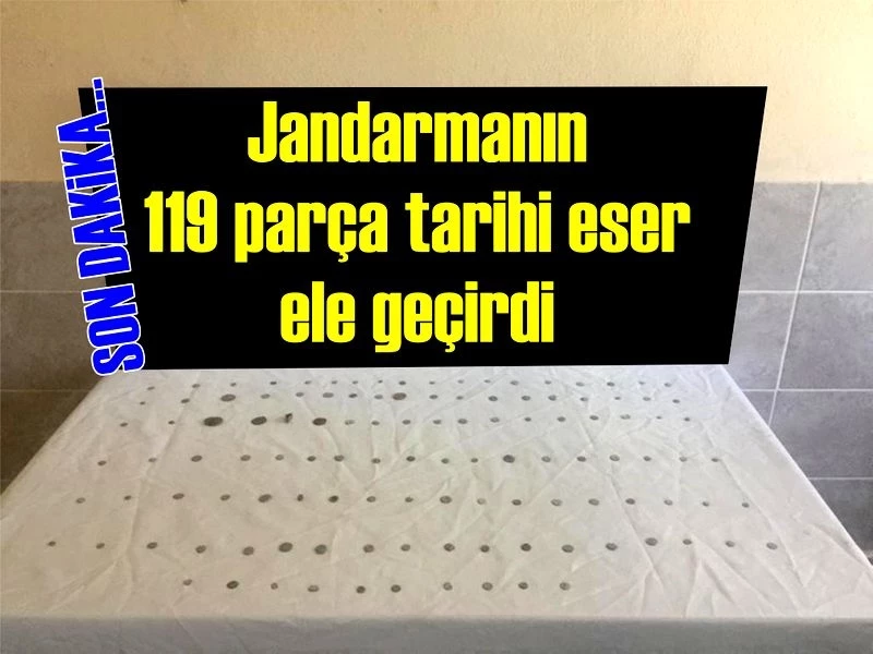 Jandarmanın 119 parça tarihi eser ele geçirdi