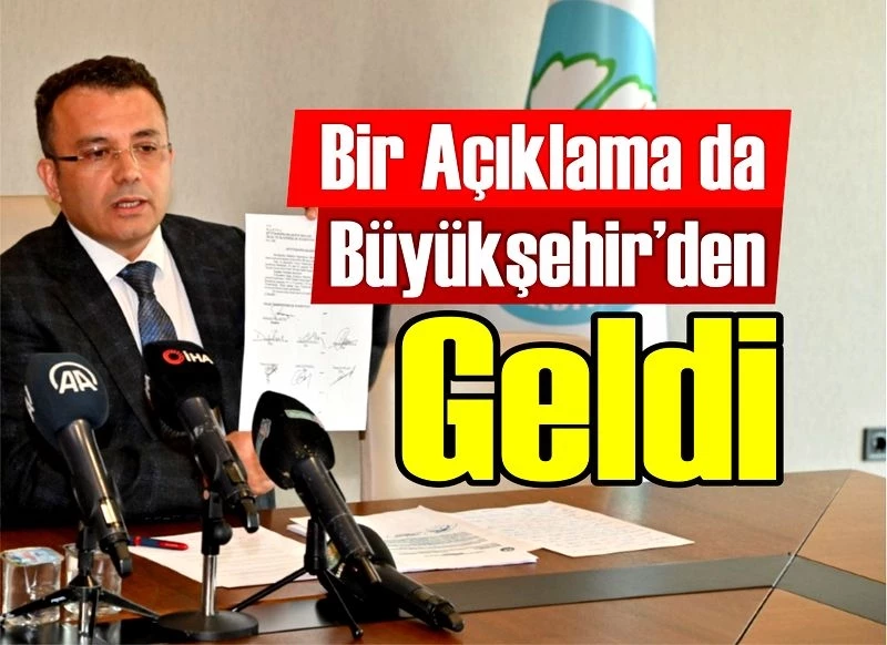 Asılsız İddialara Büyükşehir’den Belgeleriyle Cevap