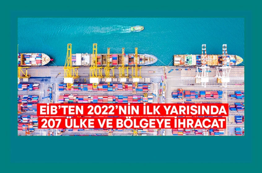 EİB’ten 2022’nin ilk yarısında 207 ülke ve bölgeye ihracat