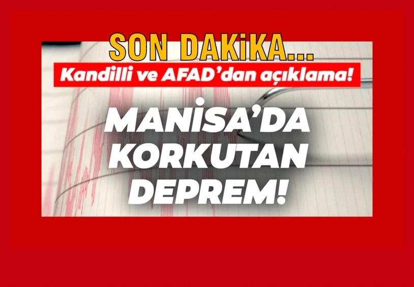 Son Dakika... Manisa’da Deprem