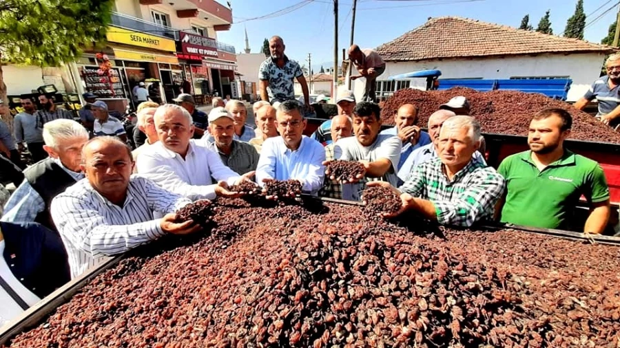 CHP’Lİ MİLLETVEKİLLERİ, ÜZÜM ÜRETİCİSİNİN SORUNLARINI DİNLEDİ