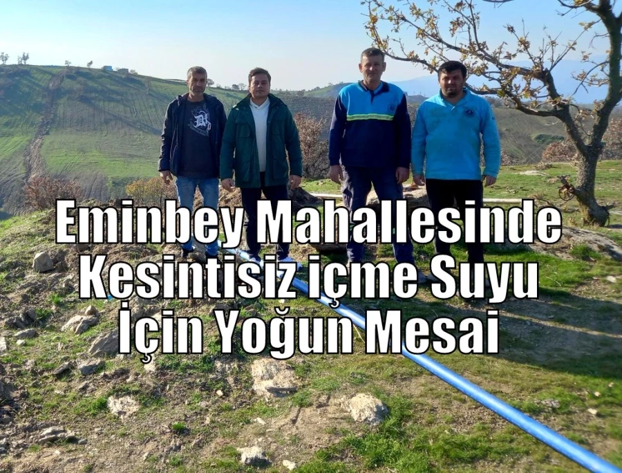 Eminbey Mahallesinde Kesintisiz İçme Suyu İçin Yoğun Mesai