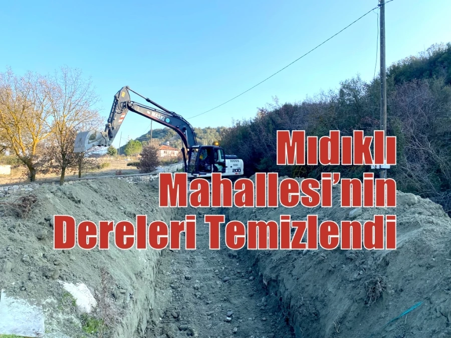 Mıdıklı Mahallesi’nin Dereleri Temizlendi