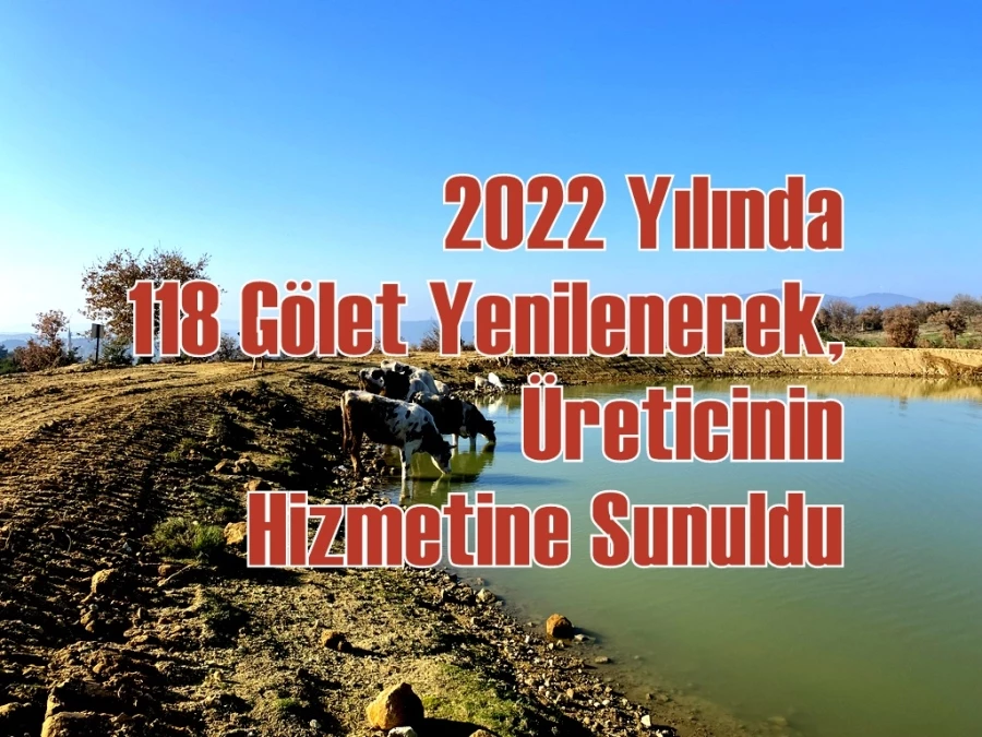 2022 Yılında 118 Gölet Yenilenerek, Üreticinin Hizmetine Sunuldu