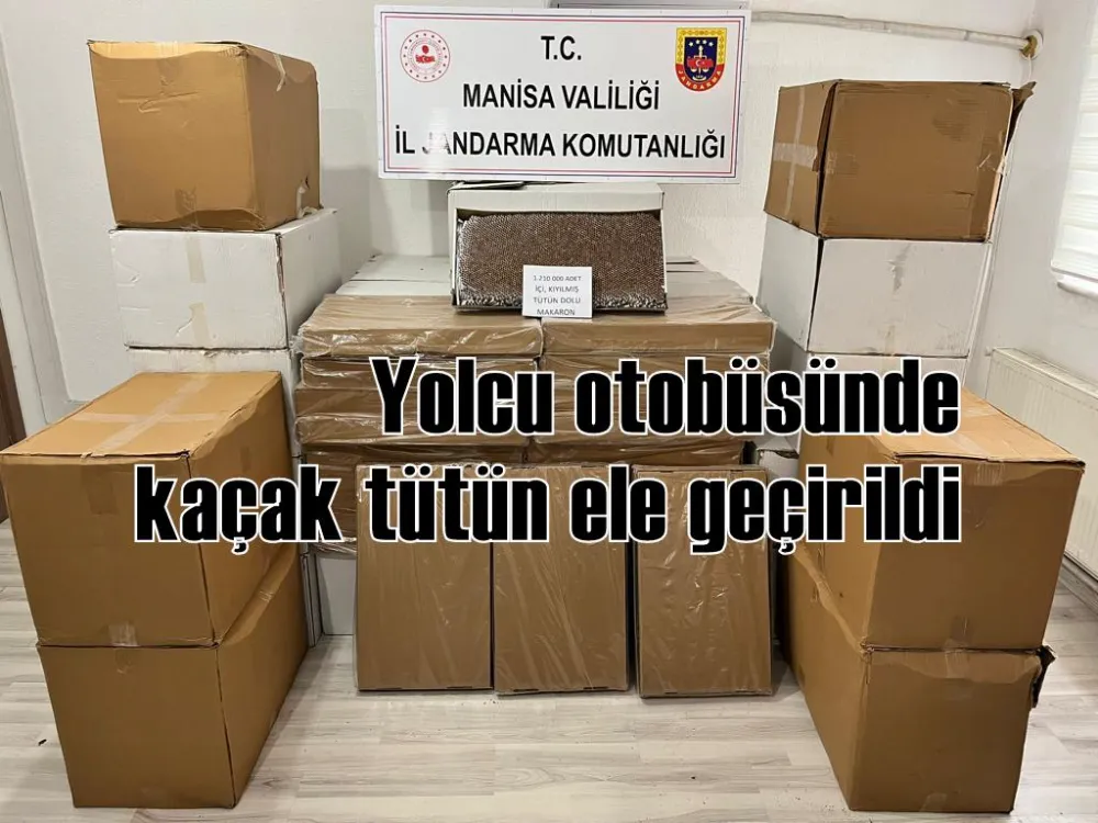 Yolcu otobüsünde kaçak tütün ele geçirildi