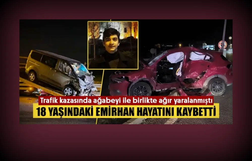 Trafik kazasında ağır yaralanan genç 17 gün sonra hayatını kaybetti