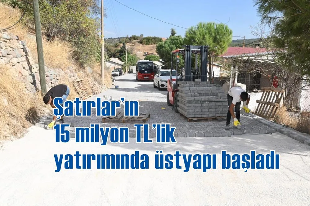 Şatırlar’ın 15 milyon TL’lik yatırımında üstyapı başladı