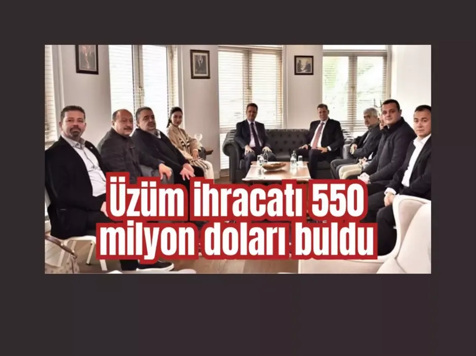 Manisa’da üzüm ihracatı 550 milyon doları buldu