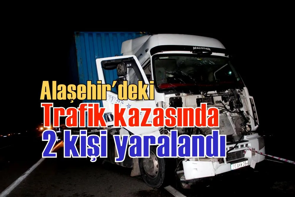 Trafik kazasında 2 kişi yaralandı