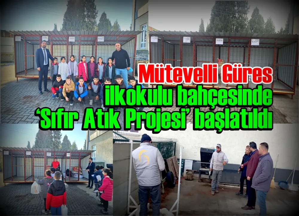 İlkokulu bahçesinde ‘Sıfır Atık Projesi’ başlatıldı 