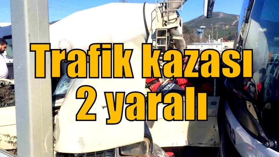 Trafik kazası: 2 yaralı