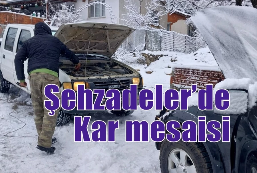 Şehzadeler’de Kar mesaisi