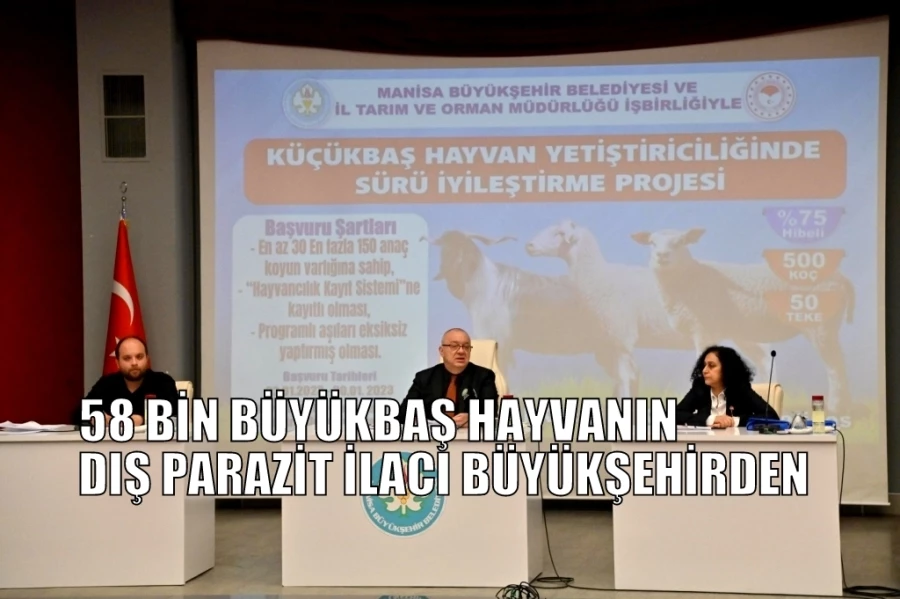 58 BİN BÜYÜKBAŞ HAYVANIN DIŞ PARAZİT İLACI BÜYÜKŞEHİRDEN