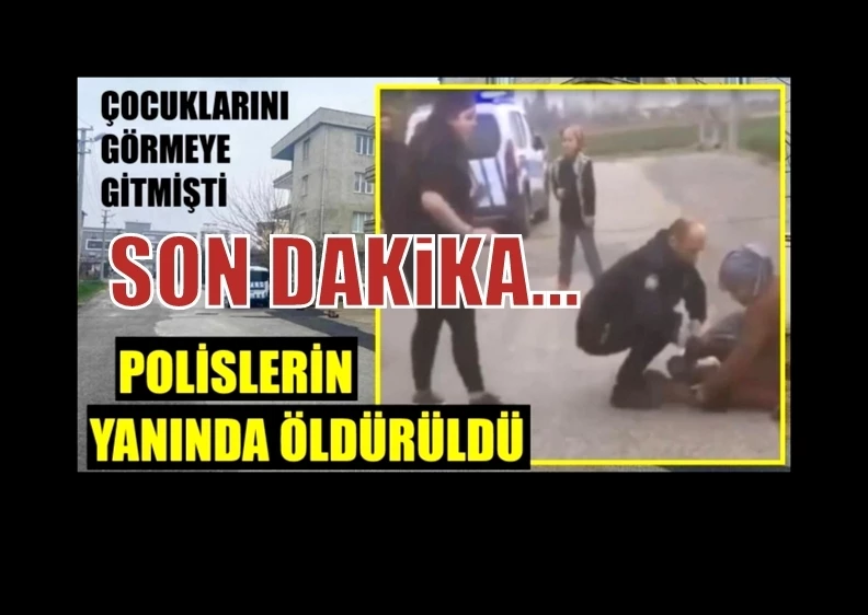 Polis eşliğinde çocuklarına gitmişti