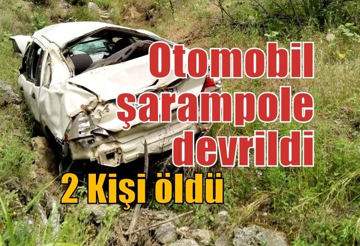 Otomobil şarampole devrildi: 2 ölü