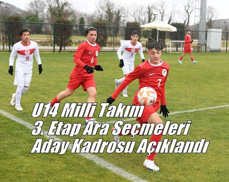 U14 Milli Takım 3. Etap Ara Seçmeleri Aday Kadrosu Açıklandı