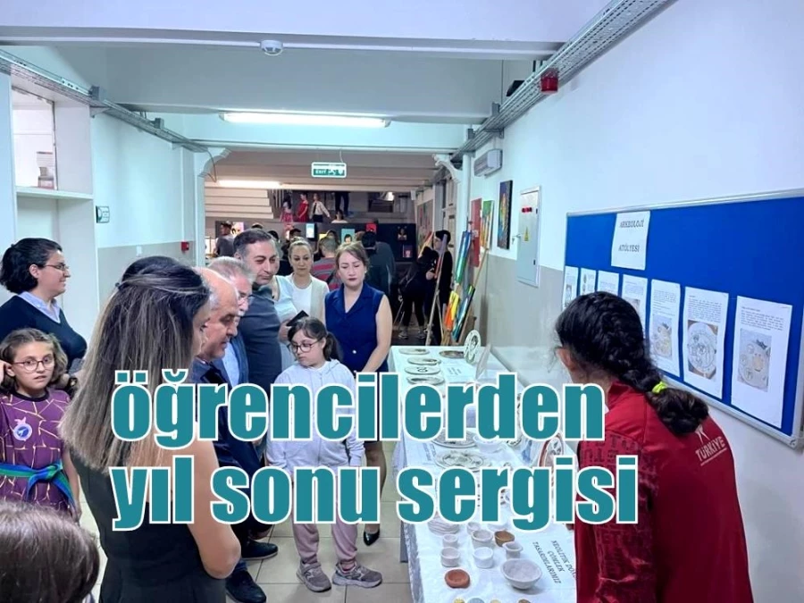 Aliağalı öğrencilerden yıl sonu sergisi