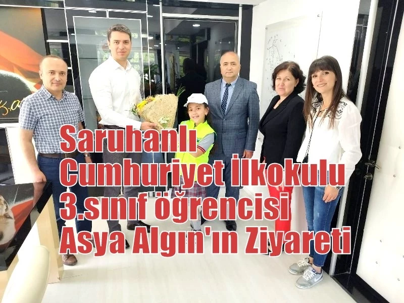 Saruhanlı Cumhuriyet İlkokulu 3.sınıf öğrencisi Asya Algın