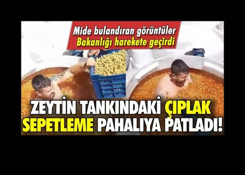 Zeytin tankında çıplak sepetleme yapan şahıs tutuklandı