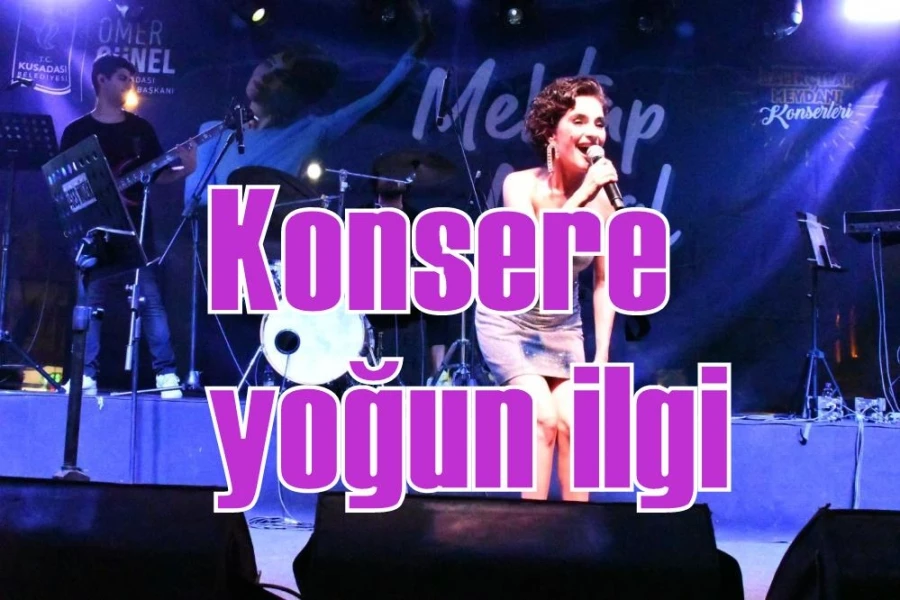 Konsere yoğun ilgi