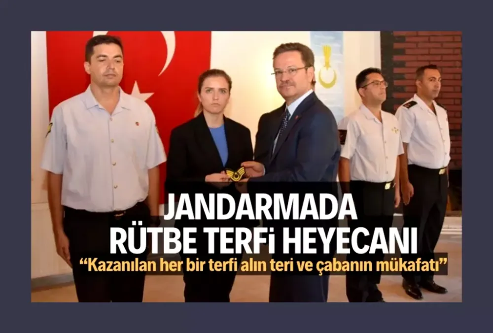 Vali Enver Ünlü, Jandarma Rütbe Terfi Törenine Katıldı