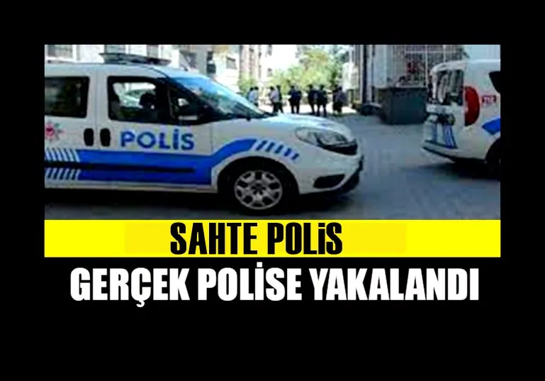 Sahte polisler, gerçek polise yakalandı