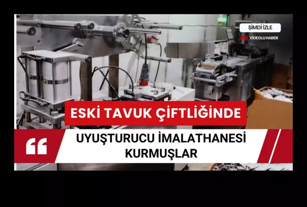 Eski tavuk çiftliğinde uyuşturucu imalathanesi kurmuşlar