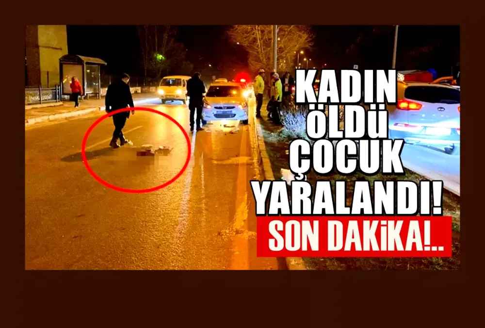 Yolun karşısına geçerken otomobilin çarptığı kadın ve torunu yaralandı