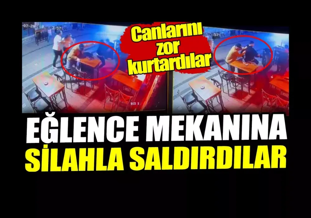 eğlence mekanına silahlı saldırıda canlarını zor kurtardılar