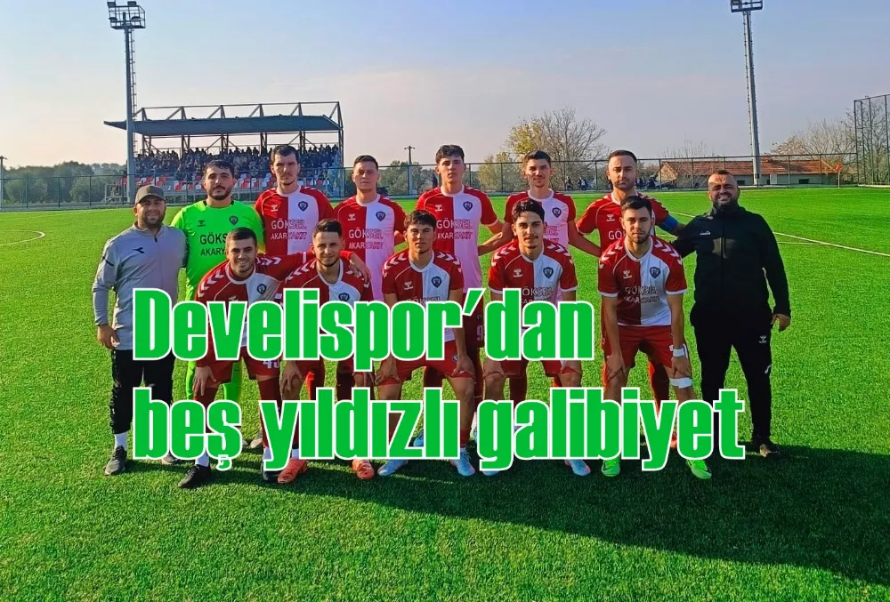 Develispor'dan beş yıldızlı galibiyet